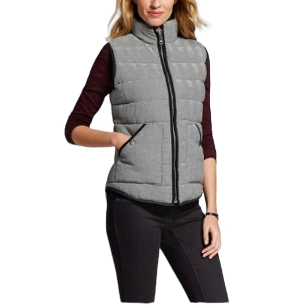 Merona Sz S Herringbone Pattern Warm Vest